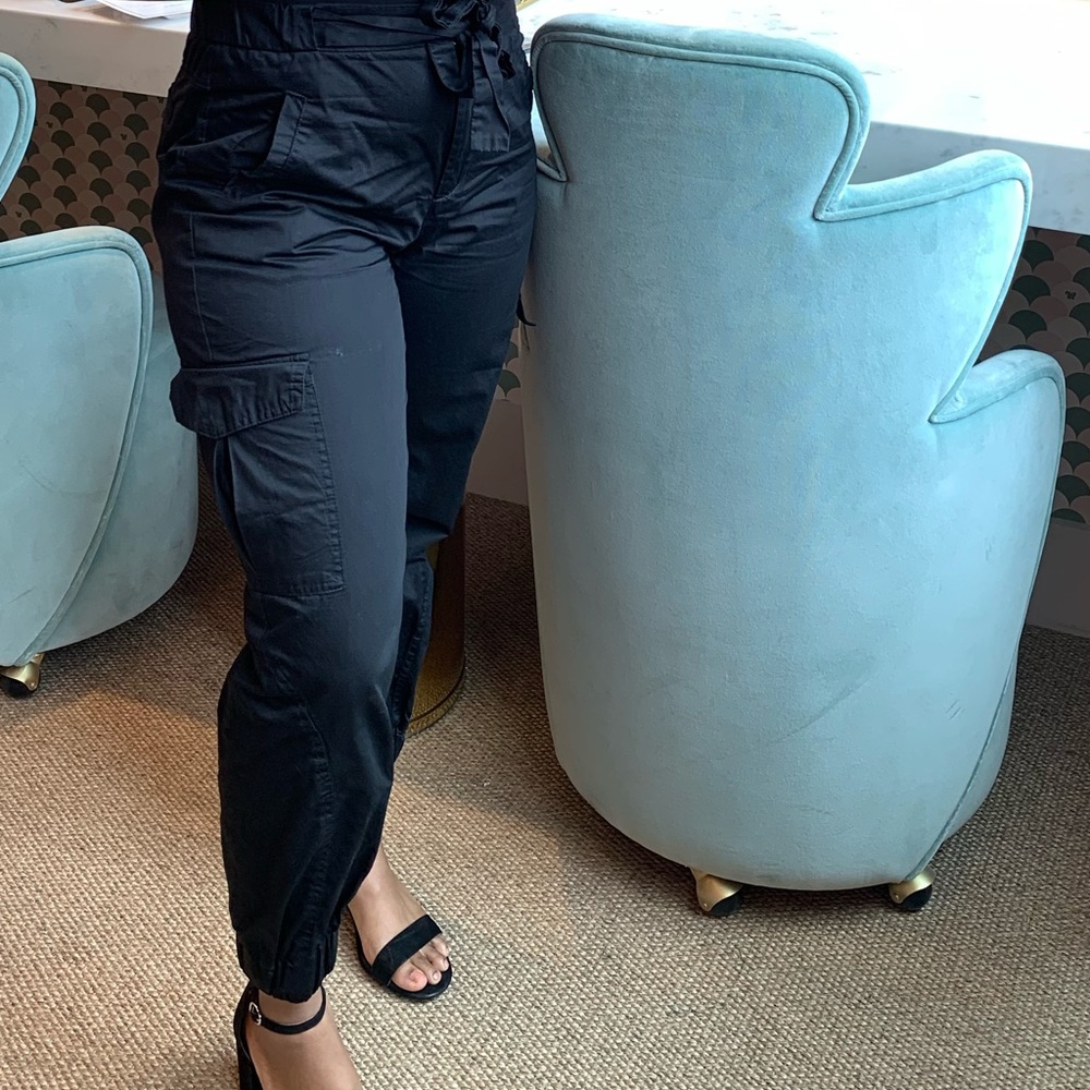Black, cargo pants